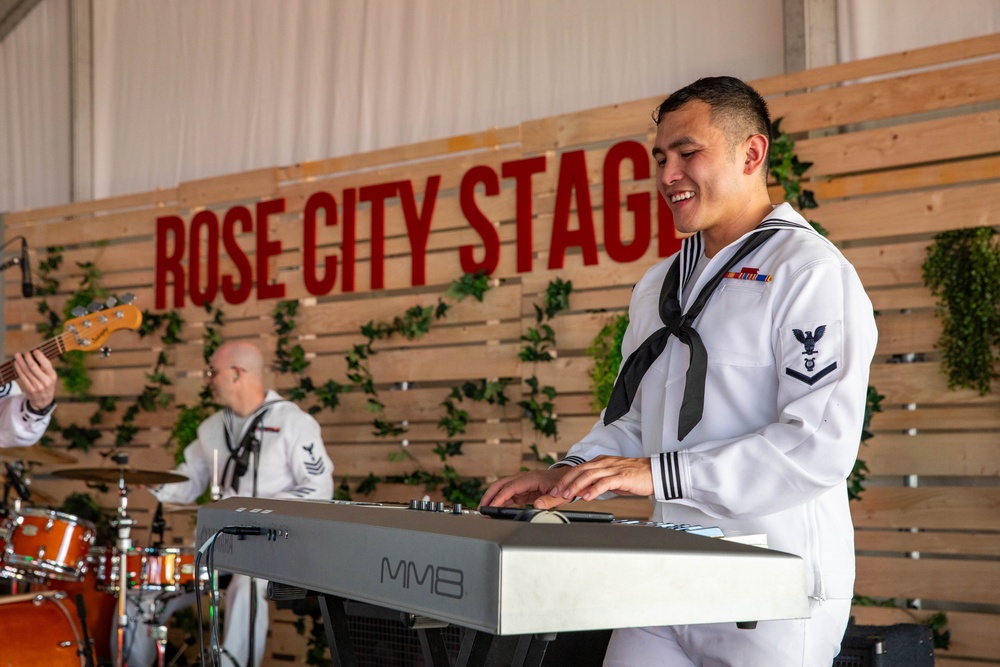 Navy Band Northwest performs during Portland Fleet Week 2025