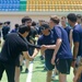 Legend-class USCGC Stratton, Korea Coast Guard members participate in games while in Busan, Republic of Korea