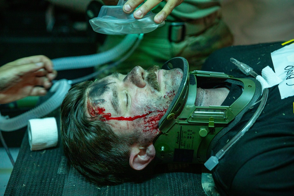 801st FH and 934th FRSD put skills to the test in Global Medic mass casualty exercise