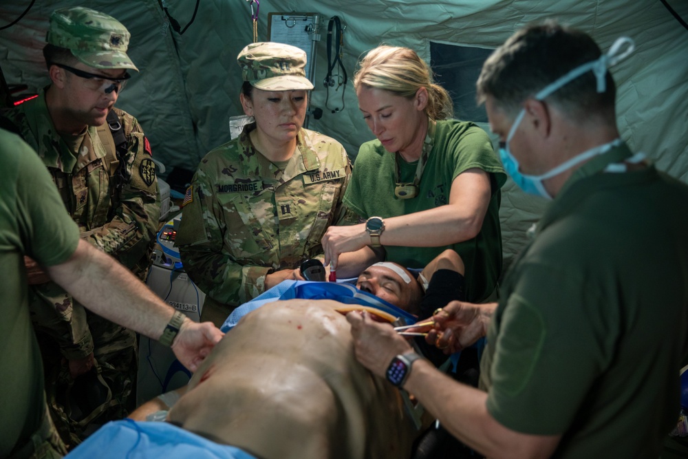 801st FH and 934th FRSD put skills to the test in Global Medic mass casualty exercise