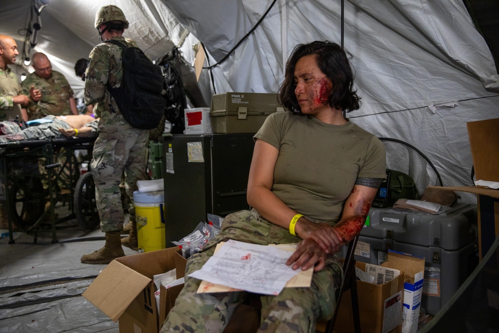 452nd Field Hospital puts skills to the test in Global Medic mass casualty exercise