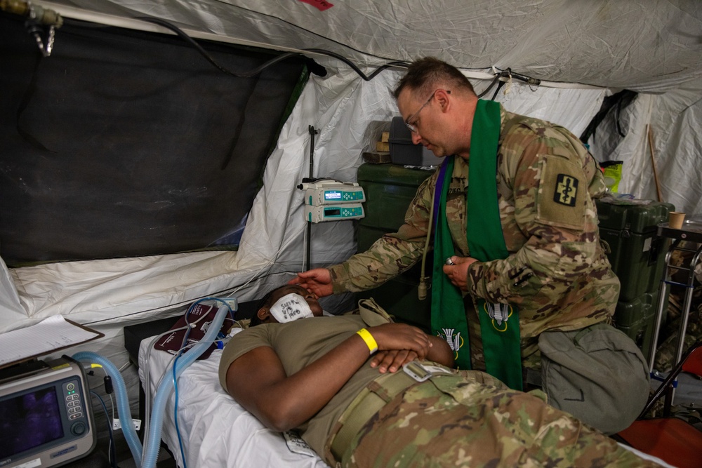 452nd Field Hospital puts skills to the test in Global Medic mass casualty exercise