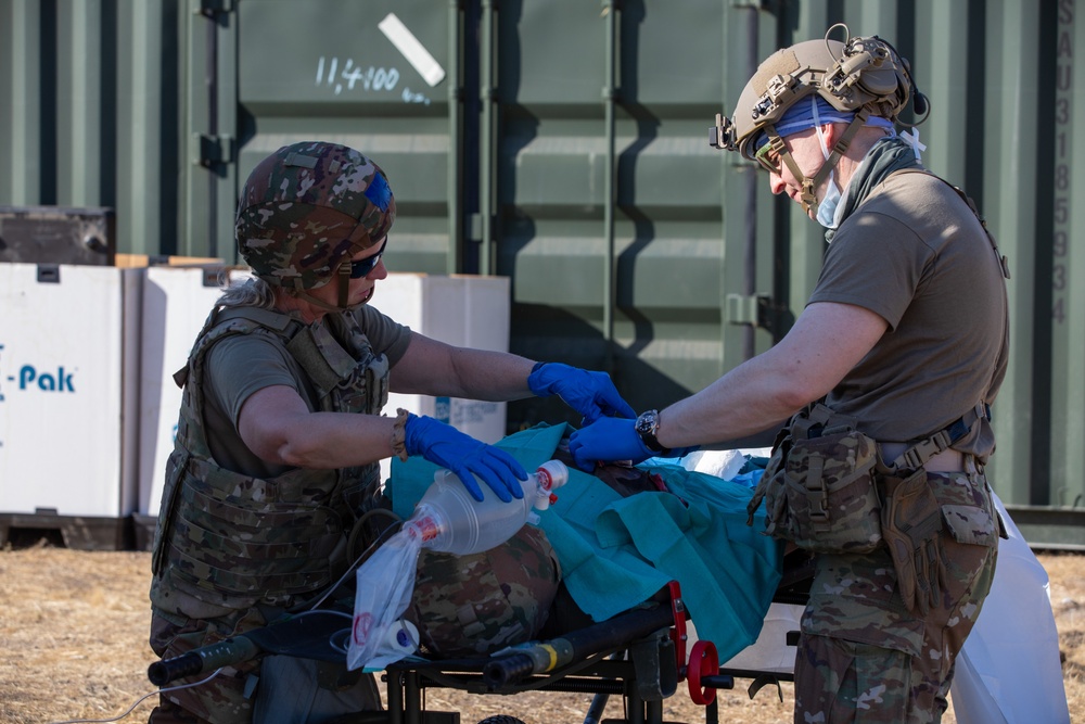 452nd Field Hospital puts skills to the test in Global Medic mass casualty exercise