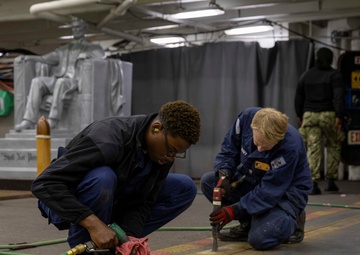 Abraham Lincoln conducts routine operations