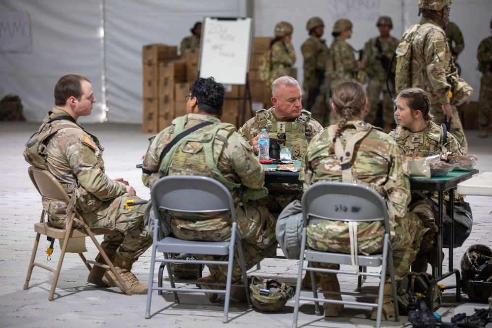 Chief of Army Reserve visits Soldiers during Mojave Falcon
