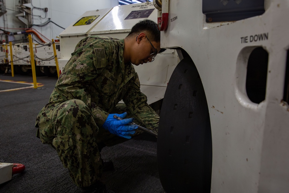Abraham Lincoln Sailors conduct routine operations