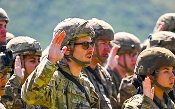 Fort Hunter Liggett Hosts Mass Reenlistment Ceremony During Operation Mojave Falcon 2025