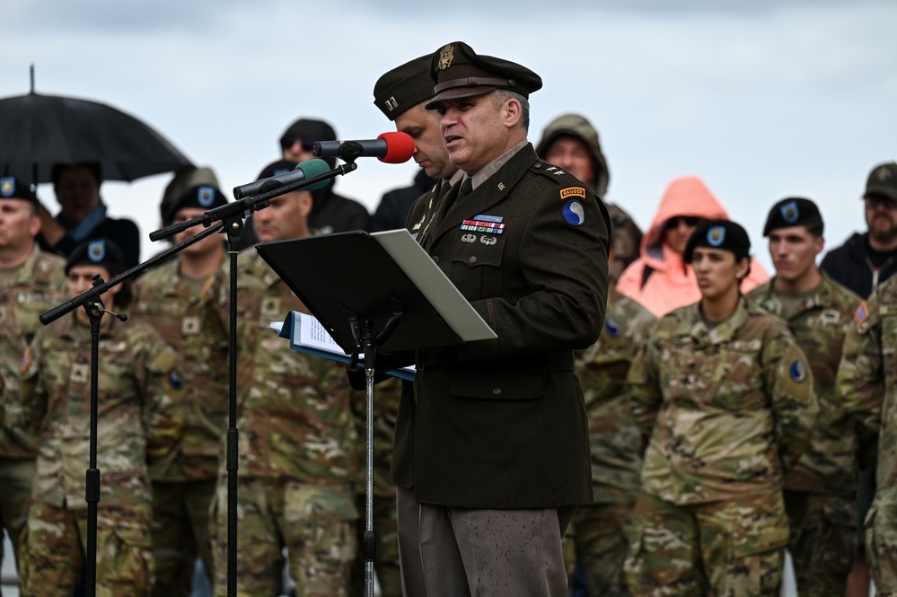 U.S. National Guard, British RAF honored in D-Day ceremony at Omaha Beach