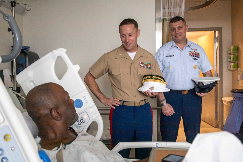 Commanders and Senior Enlisted Advisors visit Vets at the Portland VA Medical Center