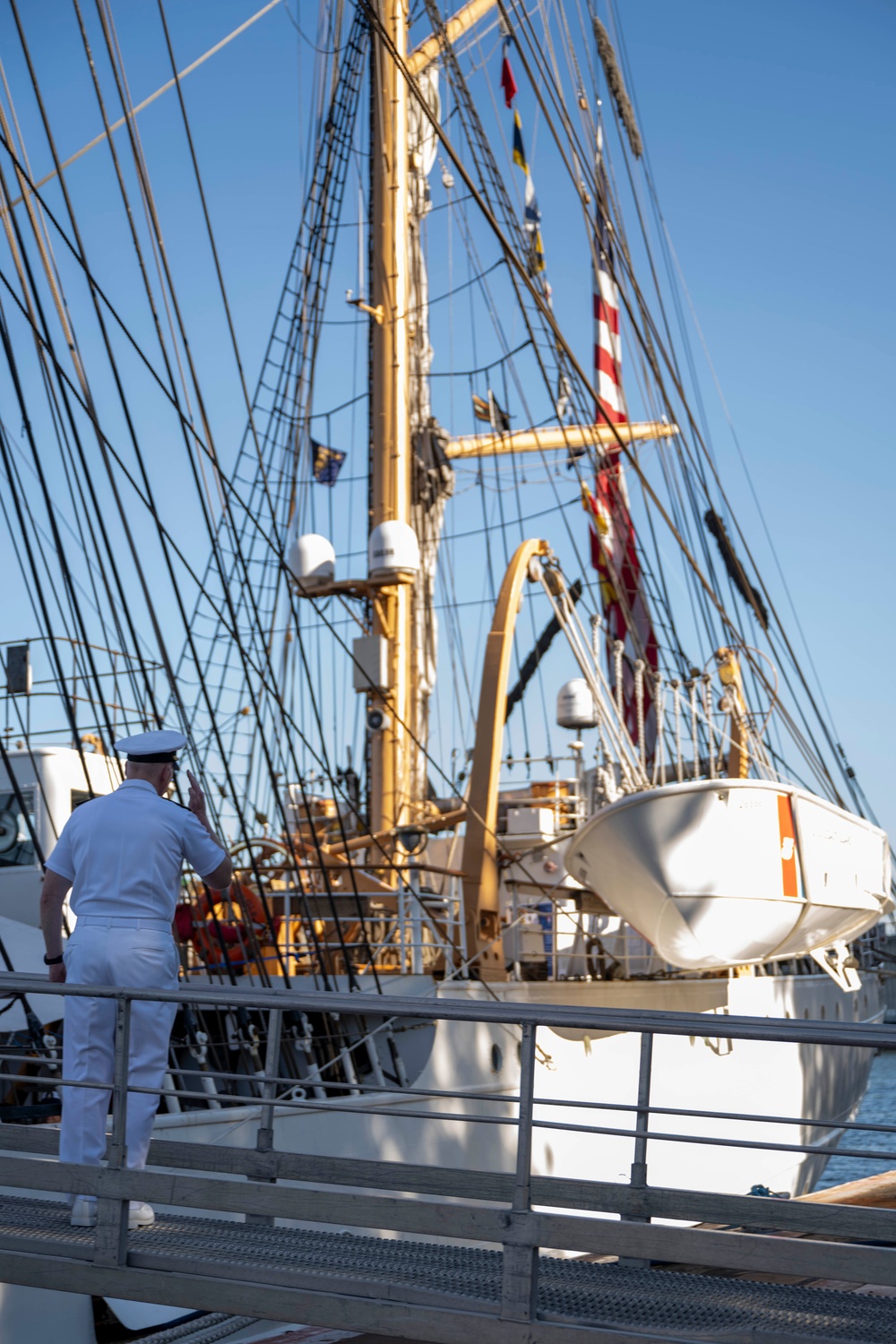 Coast Guard Cutter Eagle (WIX 327) holds a Reception for Portland Fleet Week