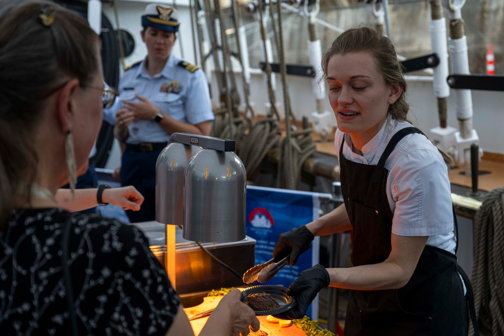 Coast Guard Cutter Eagle (WIX 327) holds a Reception for Portland Fleet Week