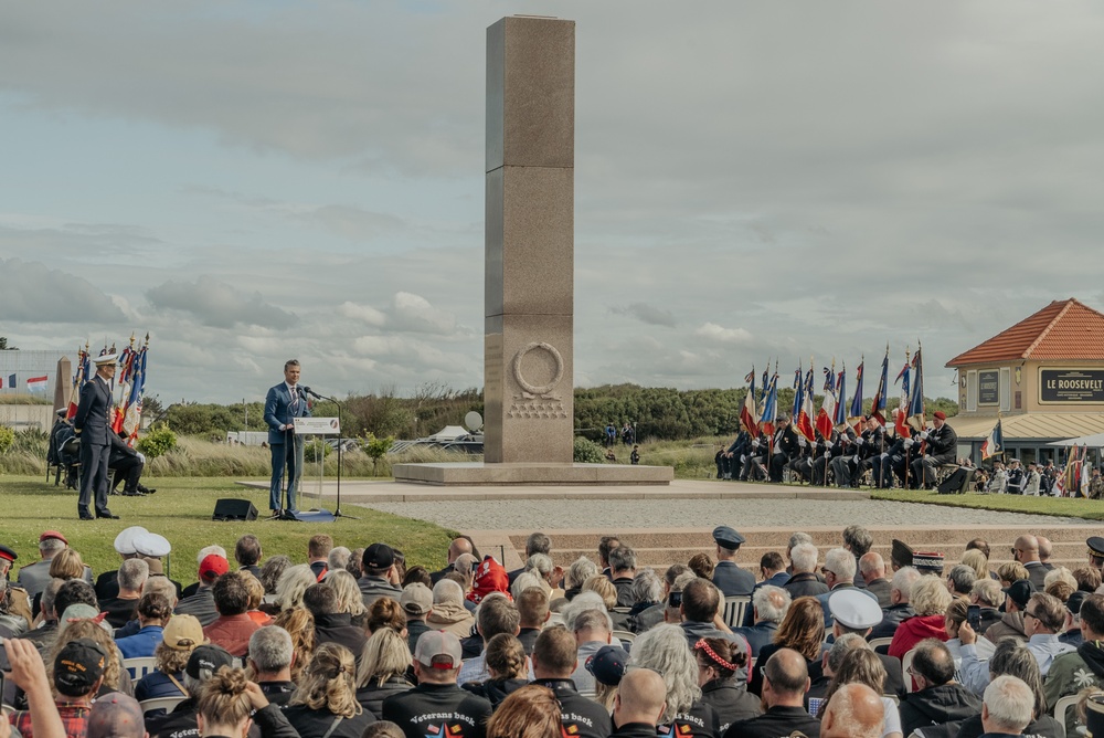 International Ceremony at Utah Beach During 81st Anniversary of D-Day