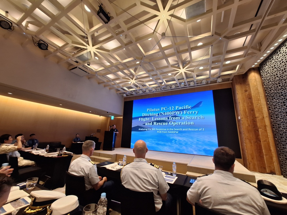 The Legend-class USCGC Stratton crew members attend Korea Coast Guard-hosted search and rescue seminar in Busan, Republic of Korea