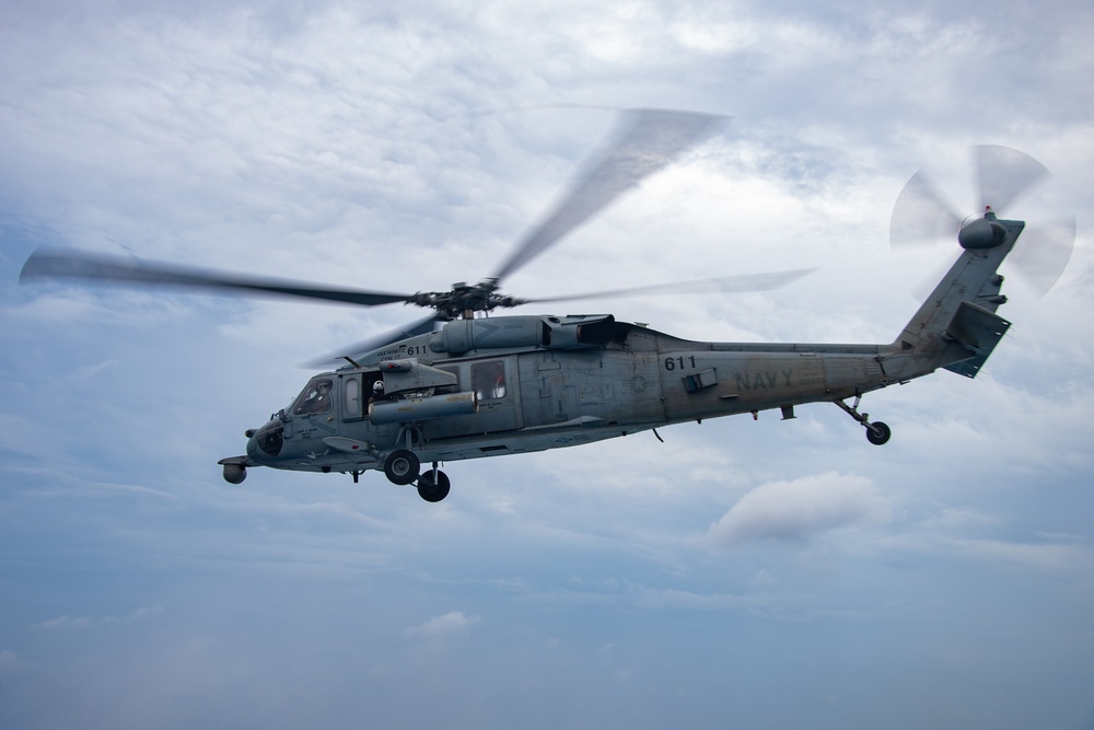 USS Gridley Flight Operations