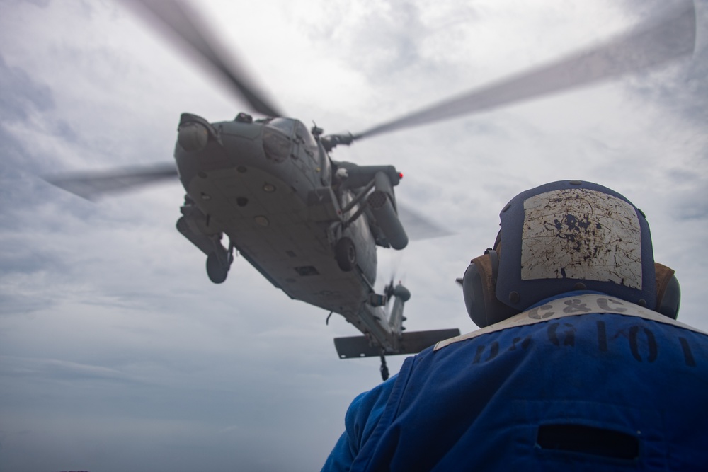 USS Gridley Flight Operations