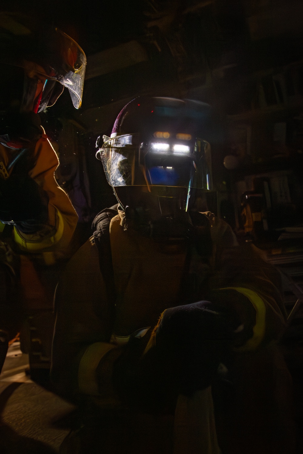 USS Gridley Damage Control Drill