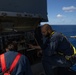 Sailors Aboard USS Oscar Austin (DDG 79) Conduct Maintenance Aloft
