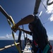 Sailors Aboard USS Oscar Austin (DDG 79) Conduct Maintenance Aloft