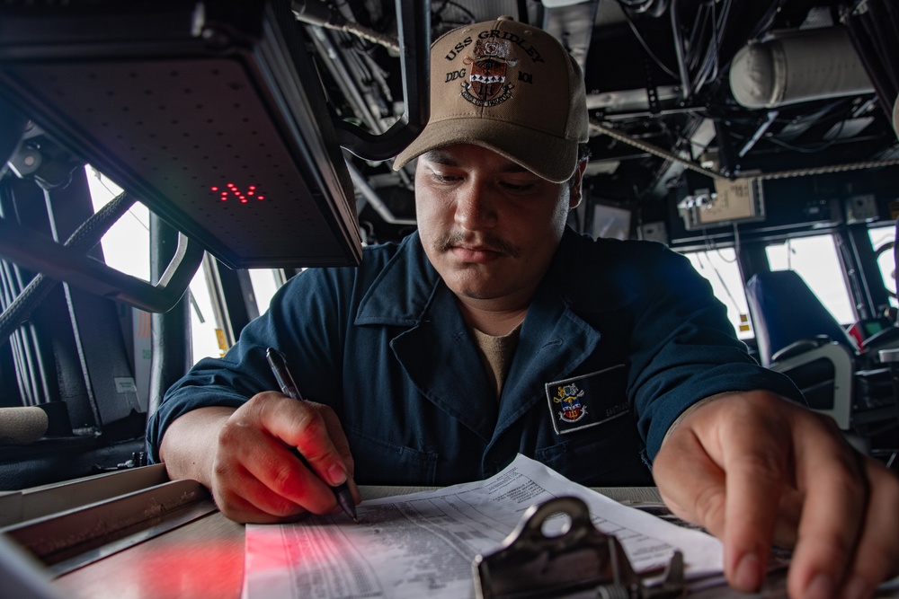 USS Gridley Underway Replenishment