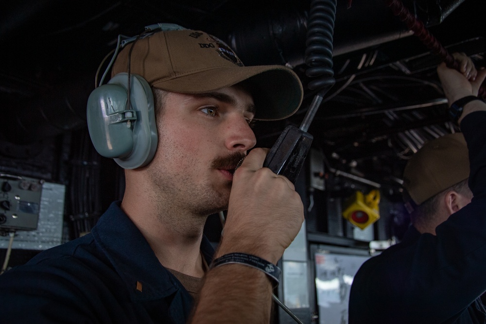 USS Gridley Underway Replenishment