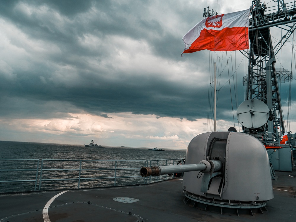 BALTOPS 25 ships sail in formation