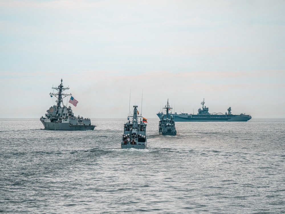 BALTOPS 25 ships sail in formation