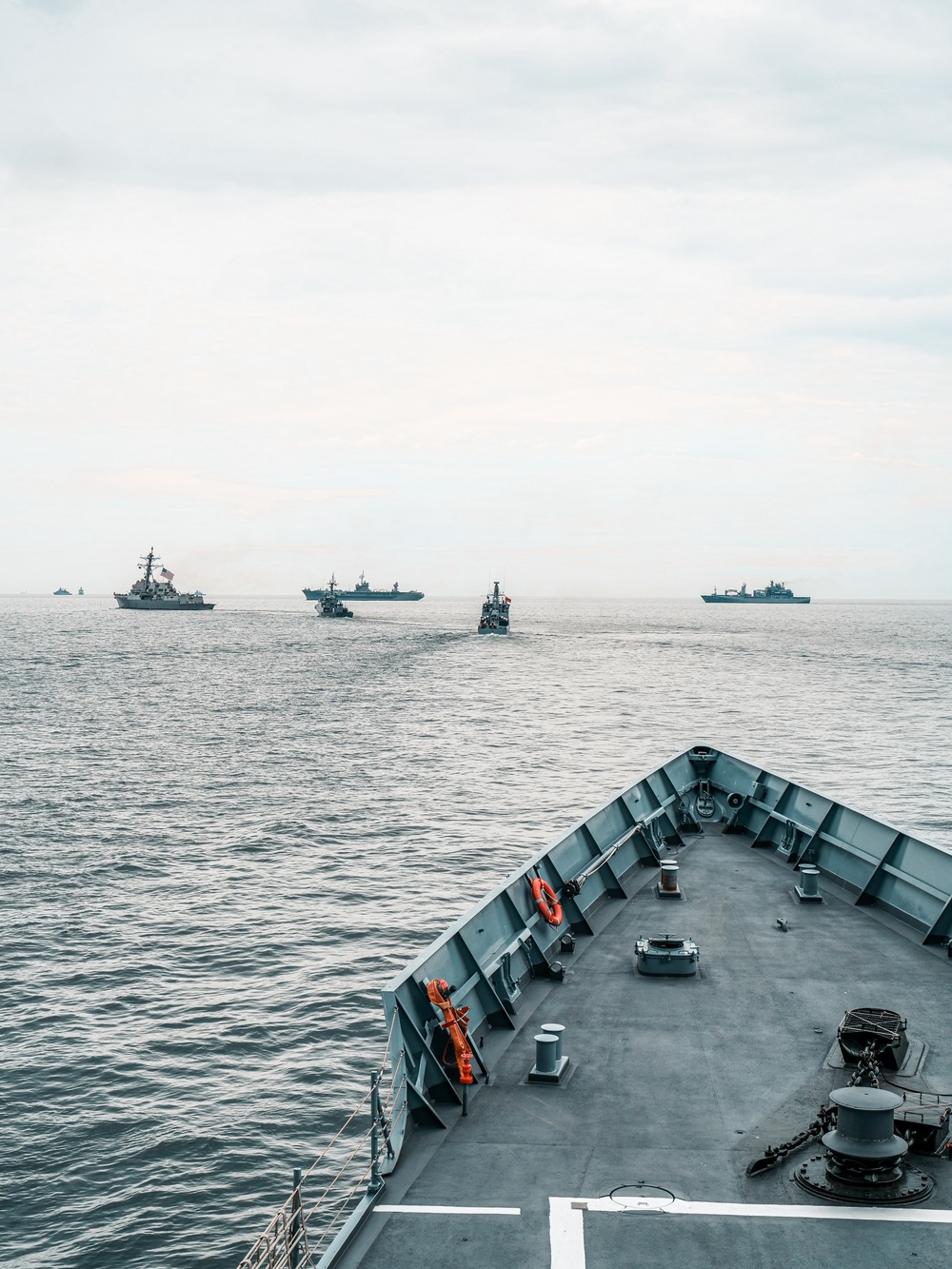 BALTOPS 25 ships sail in formation
