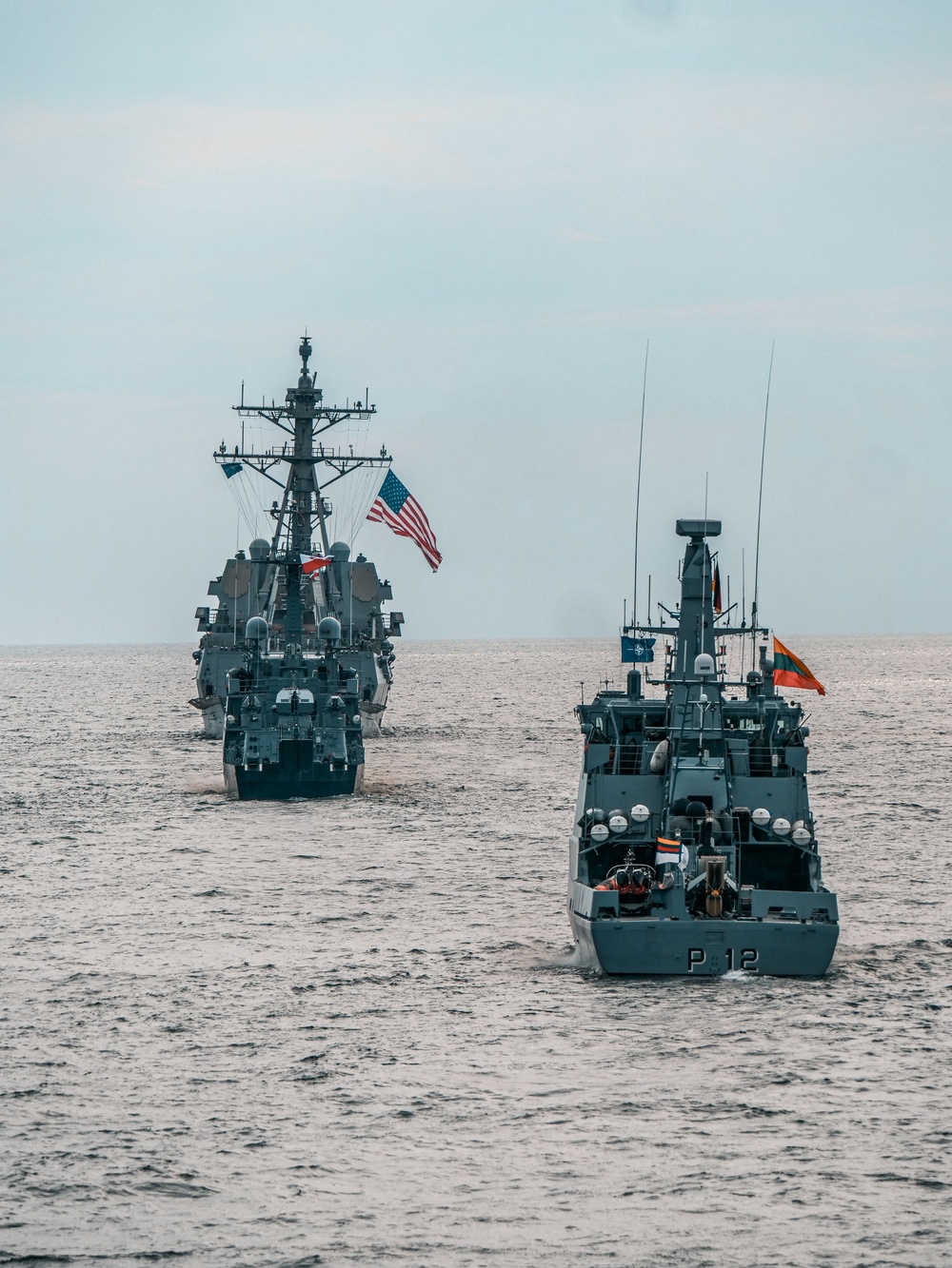 BALTOPS 25 ships sail in formation