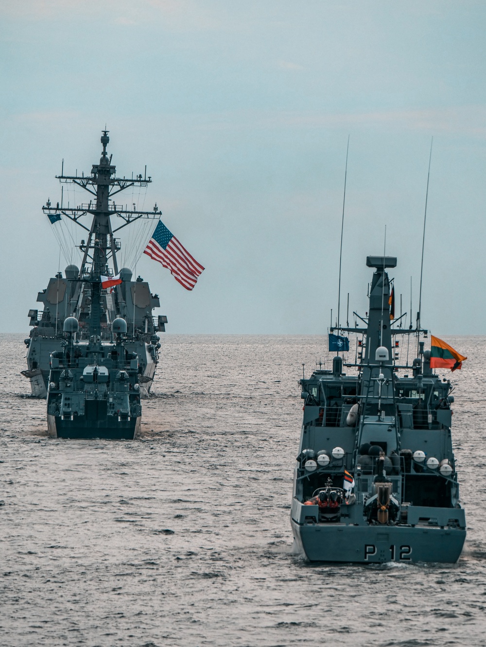 BALTOPS 25 ships sail in formation