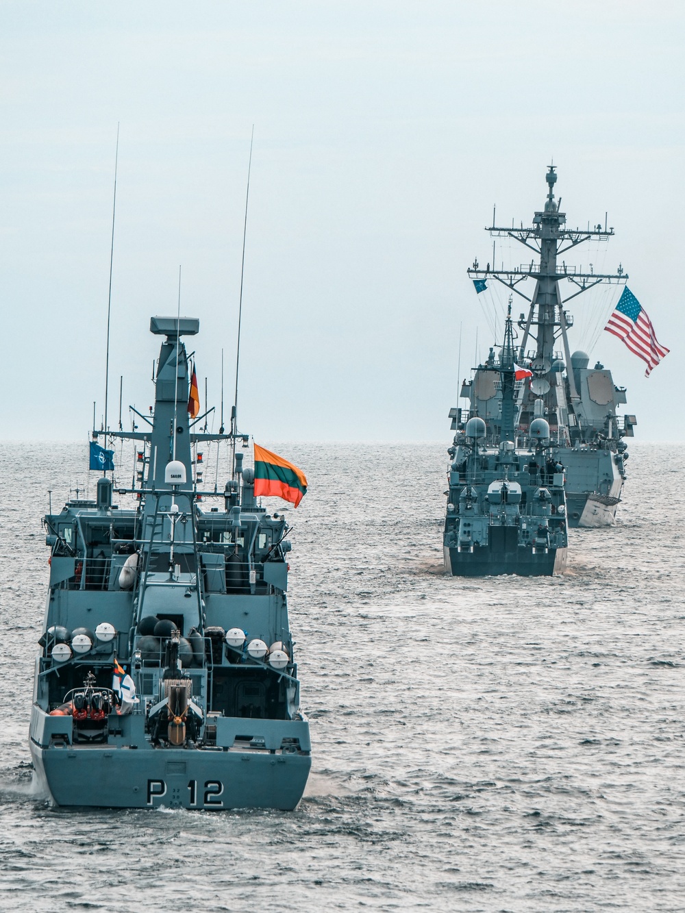 BALTOPS 25 ships sail in formation