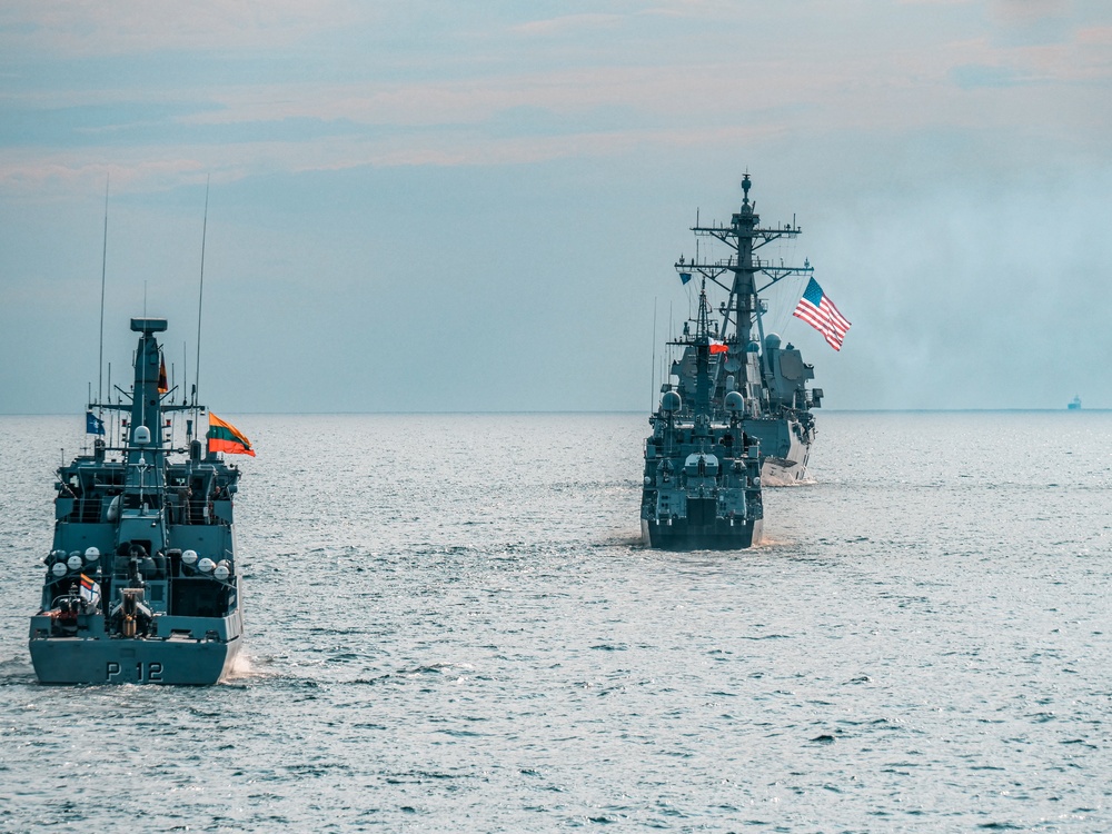 BALTOPS 25 ships sail in formation