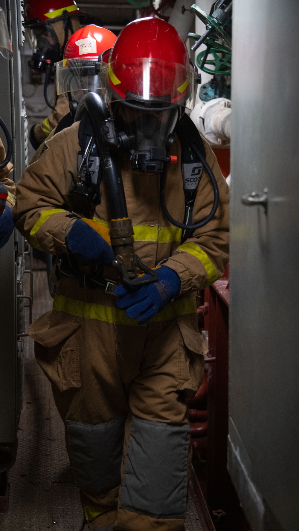 USS America (LHA 6) Conducts Main Space Fire Drill