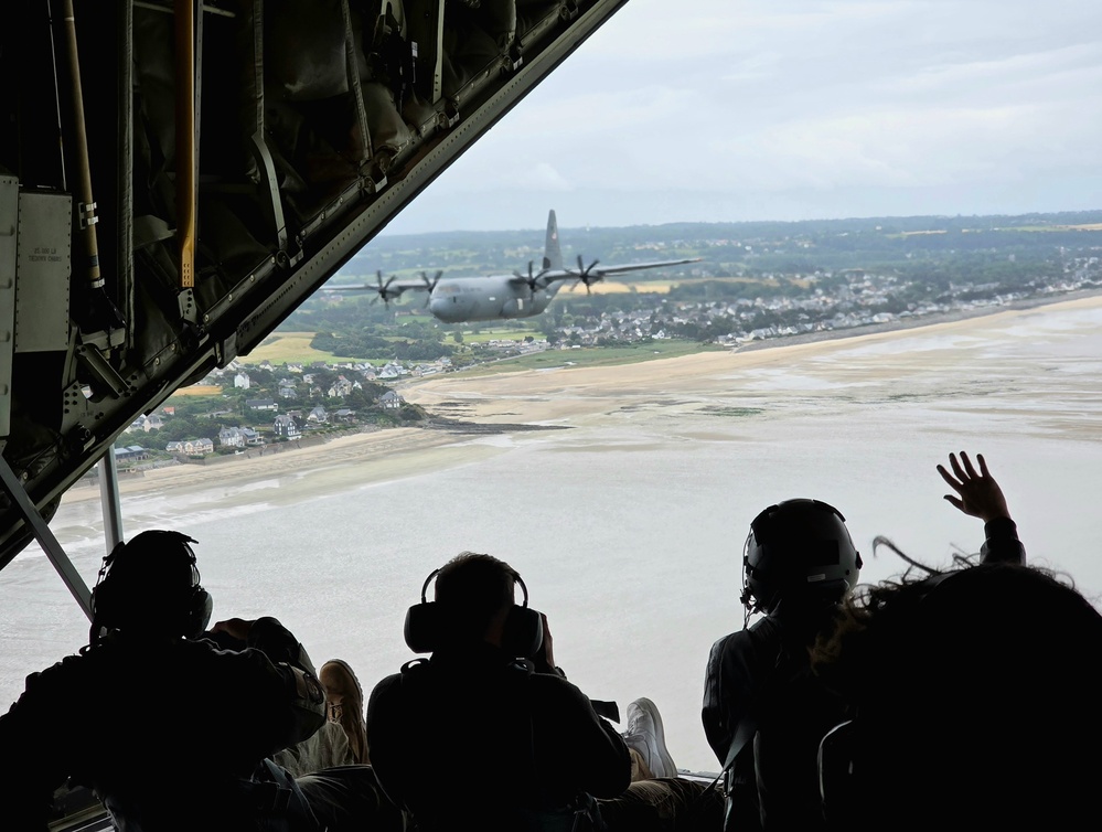D-Day C-130 Media Flight