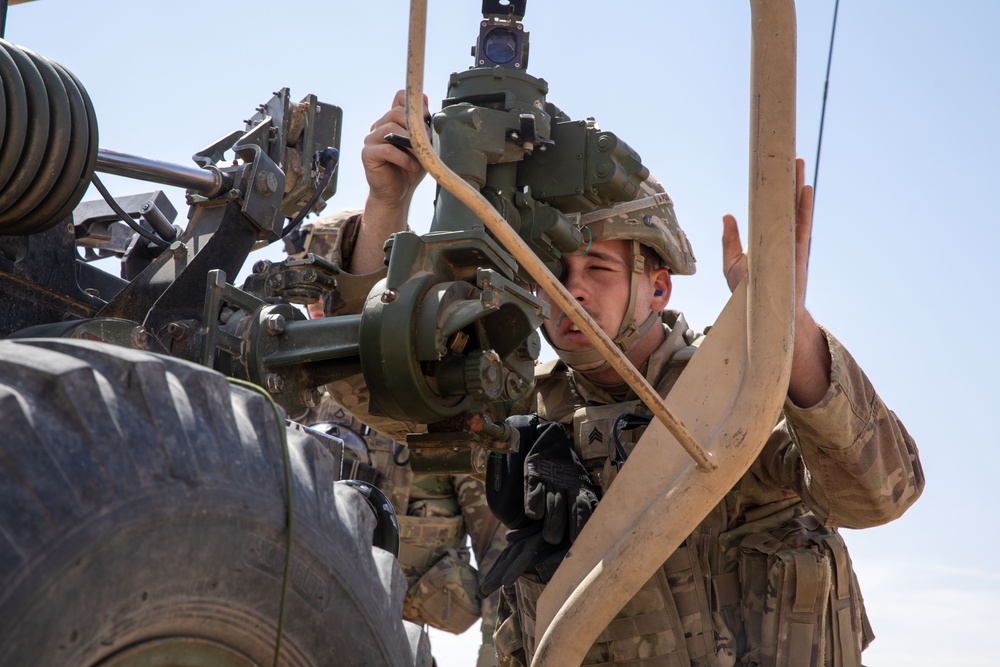 Coalition Forces Conduct Howitzer Sling-Load Operation