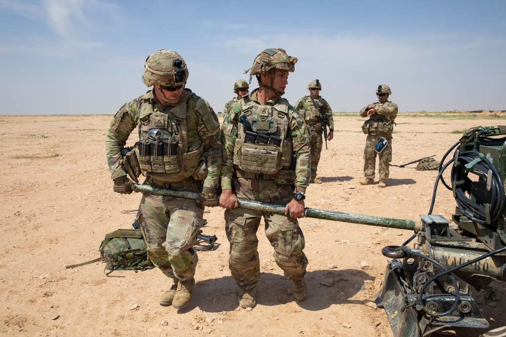 Coalition Forces Conduct Howitzer Sling-Load Operation