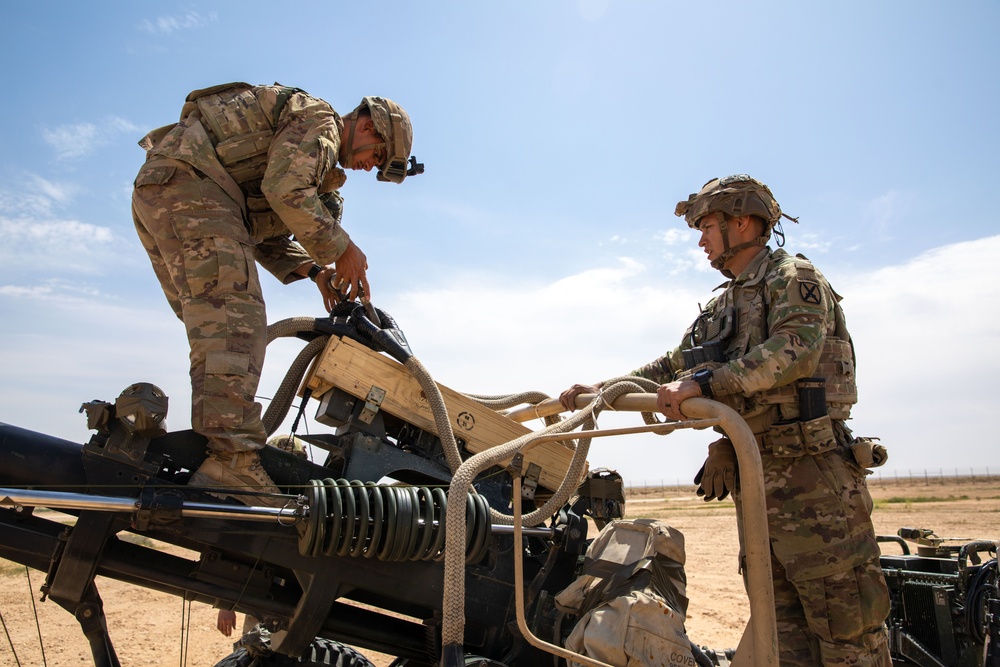 Coalition Forces Conduct Howitzer Sling-Load Operation