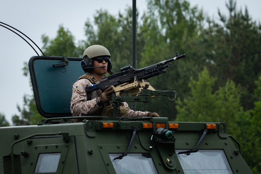 2/14 Marines Conduct Live Fire Exercise in Lithuania during BALTOPS 25