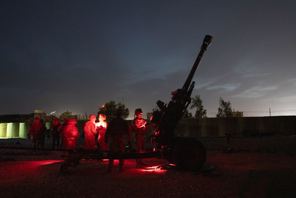 10th Mountain Division Conducts Howitzer Night Live Fire Exercise
