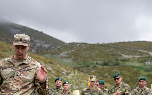 U.S. and Greek forces train on Mount Olympus during Immediate Response 25