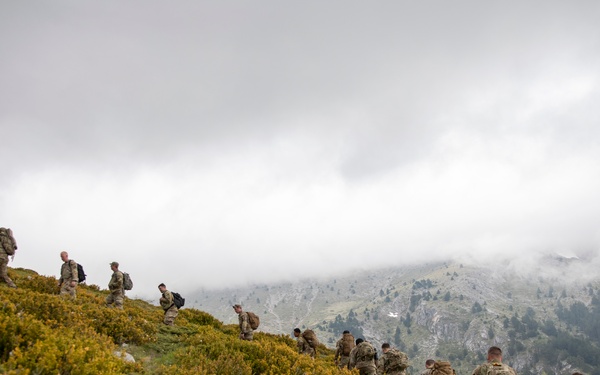 U.S. and Greek forces train on Mount Olympus during Immediate Response 25