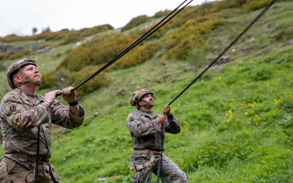 U.S. and Greek forces train on Mount Olympus during Immediate Response 25