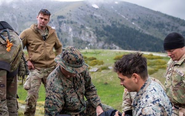 U.S. and Greek forces train on Mount Olympus during Immediate Response 25