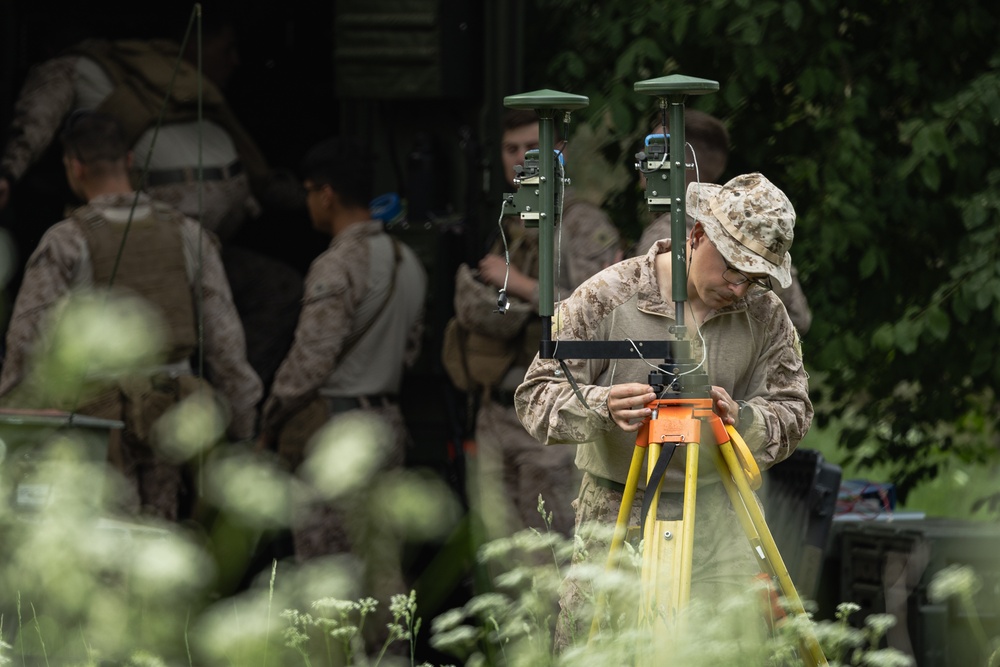 2/14 Marines Operate a Fire Direction Center in Lithuania during BALTOPS 25