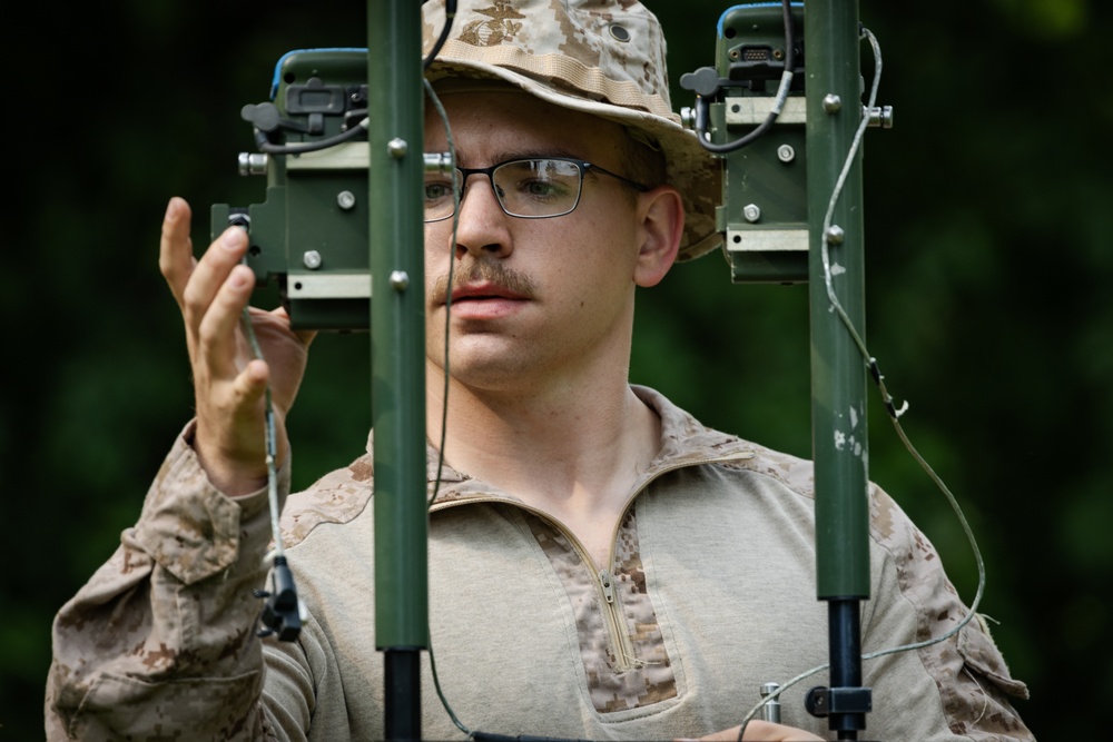 2/14 Marines Operate a Fire Direction Center in Lithuania during BALTOPS 25