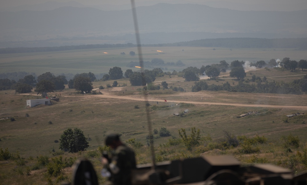 Combined Arms Live-Fire Exercise during Balkan Sentinel