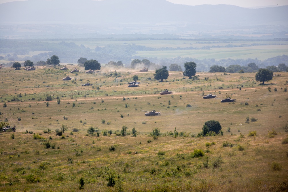 Combined Arms Live-Fire Exercise during Balkan Sentinel