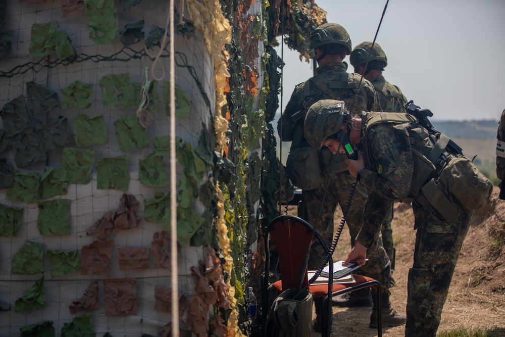 Combined Arms Live-Fire Exercise during Balkan Sentinel