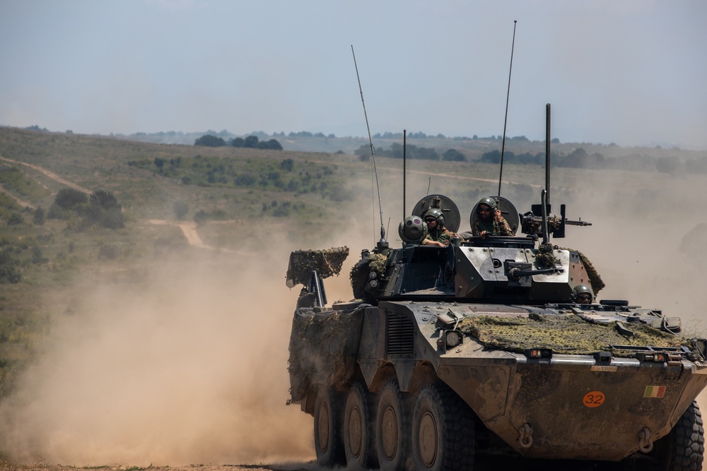 Combined Arms Live-Fire Exercise during Balkan Sentinel