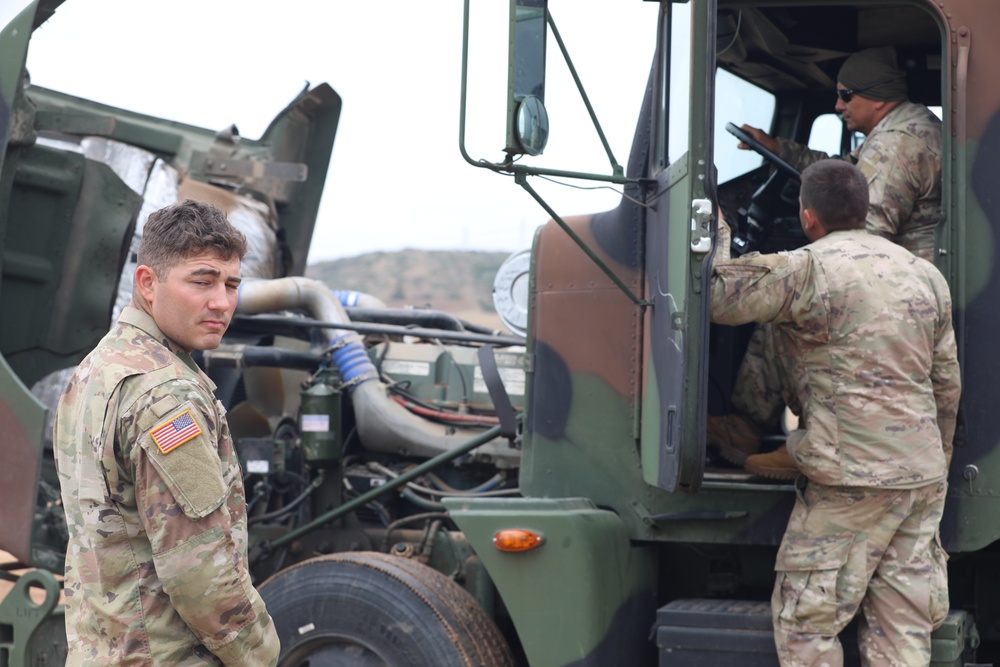 348th Transportation Company Conducts Maintenance Operations During QLLEX