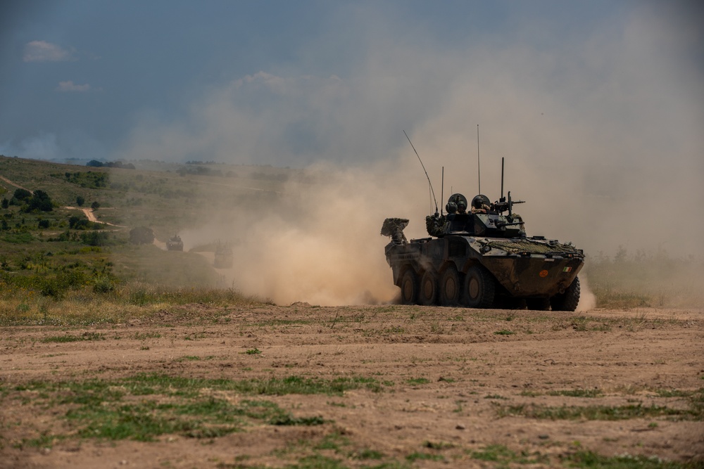 Combined Arms Live-Fire Exercise during Balkan Sentinel